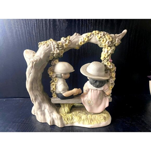 Love Opens All Doors BY Alaska Mama Enesco Large Figurine Kids on Bench Number 1 - Picture 4 of 8